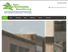 Tablet Screenshot of keepscottsdalebeautiful.org